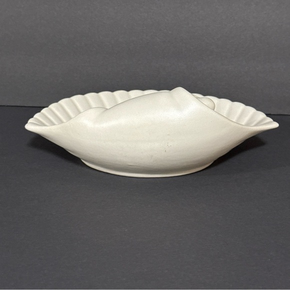 Vintage Royal Haeger Cream Shell Dish 144 Made In USA MCM - Picture 6 of 14